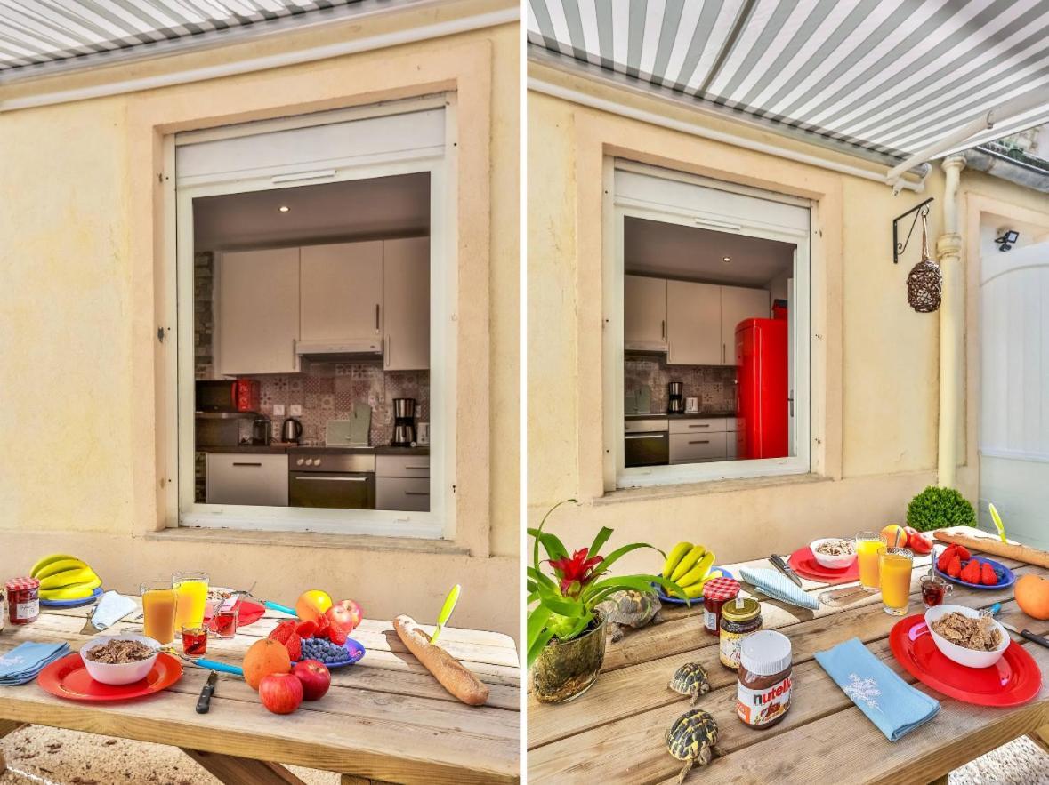 Le Refuge Avec Terrasse Et Jardin, En Plein Centre-Ville, Gare 5 Minutes A Pieds Niza Exterior foto